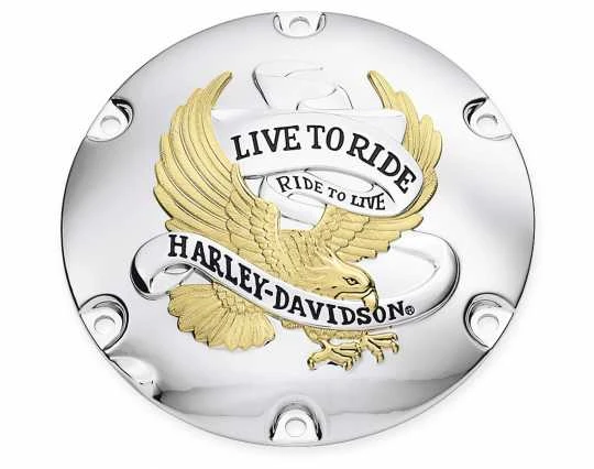 Harley Davidson Derby Deckel Live To Ride Gold 1 Harley Davidson Derby Deckel Live To Ride Gold