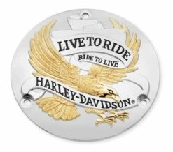 Harley Davidson Derby Deckel Live To Ride Gold