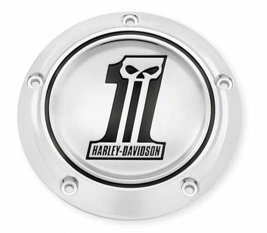 Harley Davidson Derby Deckel Number One Skull Chrom 1 Harley Davidson Derby Deckel Number One Skull Chrom