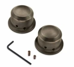 Harley Davidson Brass / Messing Achsmutter Cover Vorne