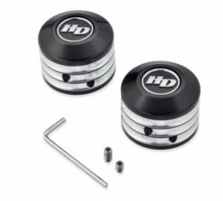 Harley Davidson Defiance Achsmutter Cover Vorne Schwarz Cut