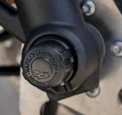 Harley Davidson Mutternkappen Für Vorderachse Willie G. Skull Schwarz -Sportster Meister Verkaufsgeschäft 43000096 4