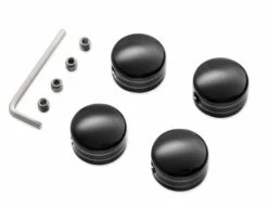 Harley Davidson Zylinderkopf Bolzenabdeckungen Schwarz