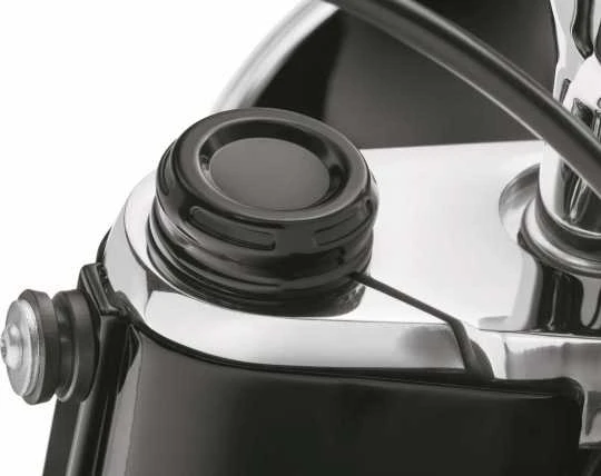 Harley Davidson Dominion Standrohrmutter Abdeckungen Schwarz 2 Harley Davidson Dominion Standrohrmutter Abdeckungen Schwarz – Bild 2