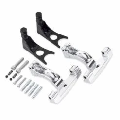 Harley Davidson Soziustrittbretthalter, Chrom