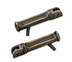 Harley Davidson Brass / Messing Fahrer Fußrasten Mit Verschleißstück