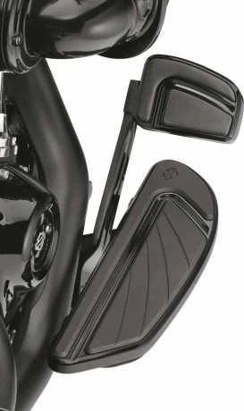 Harley Davidson Airflow Fahrer Trittbretter Schwarz 2 Harley Davidson Airflow Fahrer Trittbretter Schwarz – Bild 2