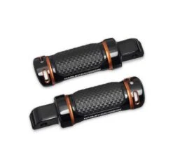 Harley Davidson Adversary Soziusfußrasten Schwarz/orange