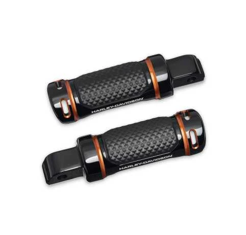 Harley Davidson Adversary Soziusfußrasten Schwarz/orange 1 Harley Davidson Adversary Soziusfußrasten Schwarz/orange