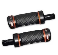Harley Davidson Adversary Highway-Fußrasten Schwarz/orange
