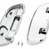 Harley Davidson Swept Wing Sozius Trittbrettwannen Glatt Chrom