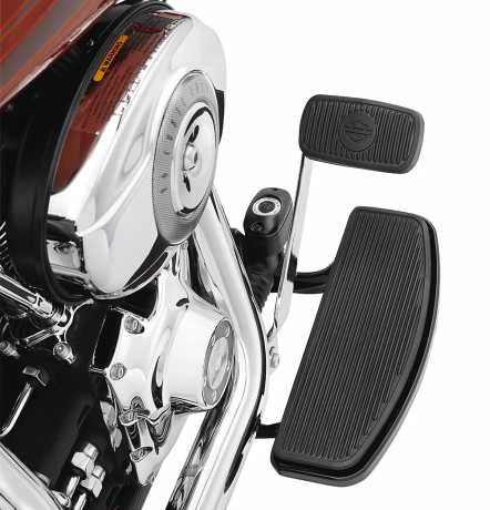 Harley Davidson Fahrer-Trittbrettwannen Traditionelle Form, Schwarz 2 Harley Davidson Fahrer-Trittbrettwannen Traditionelle Form, Schwarz – Bild 2