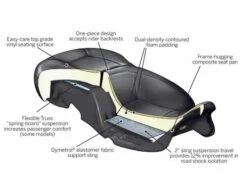 Harley Davidson Hammock Sitz 17" Für Fahrer & Sozius (beheizt) -Sportster Meister Verkaufsgeschäft 52000177 31