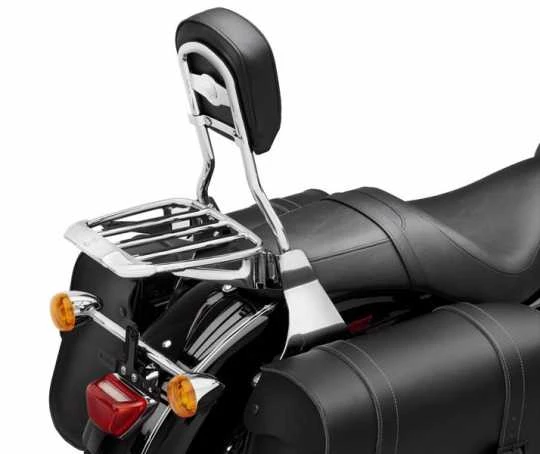 Harley Davidson Premium Gepäckträger Air Foil Mit Gummi-Grip-Streifen Chrom 2 Harley Davidson Premium Gepäckträger Air Foil Mit Gummi-Grip-Streifen Chrom – Bild 2