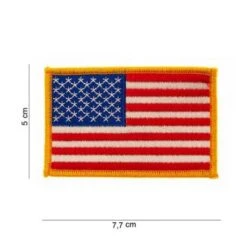 MCS Aufnäher Flagge USA 5x7,7cm