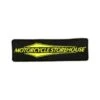 Motorcycle Storehouse Logo Aufnäher 12x4cm Schwarz/gelb