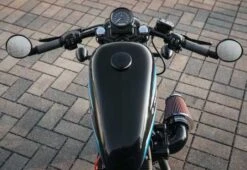 Harley Davidson Lenkergriffe Diamond Black 1" Für Lenkerendenspiegel -Sportster Meister Verkaufsgeschäft 56100199.3