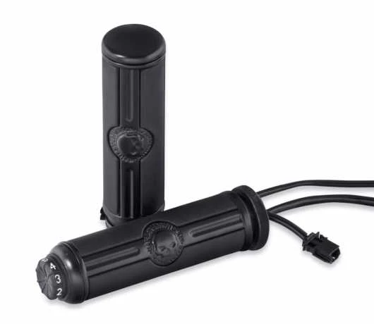 Harley Davidson Willie G Skull Lenkergriffe Beheizt, Schwarz 1 Harley Davidson Willie G Skull Lenkergriffe Beheizt, Schwarz