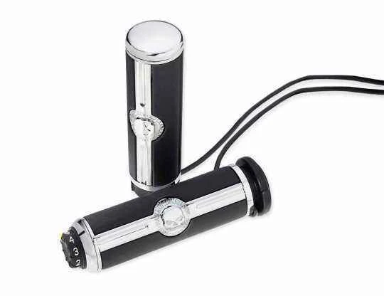 Harley Davidson Lenkergriffe Willie G. Skull Beheizt 1 Harley Davidson Lenkergriffe Willie G. Skull Beheizt