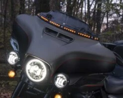 Harley Davidson Beleuchtete Windschutzscheibenverkleidung Schwarz -Sportster Meister Verkaufsgeschäft 57000395a 4