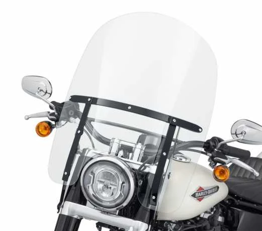 Harley Davidson King-Size Abnehmbares Windschild 21" Klar & Schwarz 2 Harley Davidson King-Size Abnehmbares Windschild 21" Klar & Schwarz – Bild 2