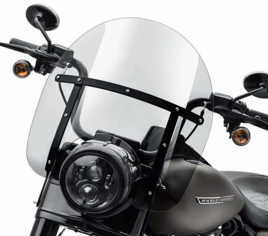 Harley Davidson Detachables Windschild 16" Leicht Getönt & Schwarz 2 Harley Davidson Detachables Windschild 16" Leicht Getönt & Schwarz – Bild 2