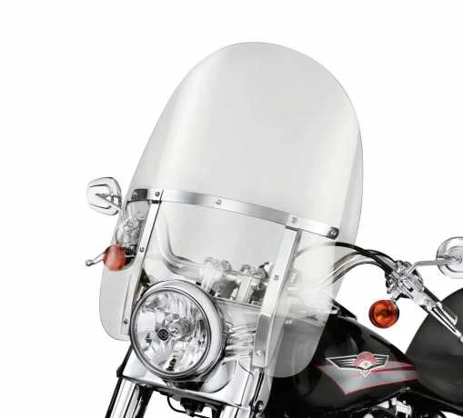 Harley Davidson Abnehmbare King-Size Windschutzscheibe 21" Klar & Polierten Streben 1 Harley Davidson Abnehmbare King-Size Windschutzscheibe 21" Klar & Polierten Streben