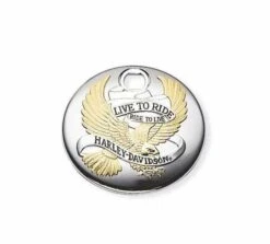Harley Davidson Tankkonsolenklappe Live To Ride Gold