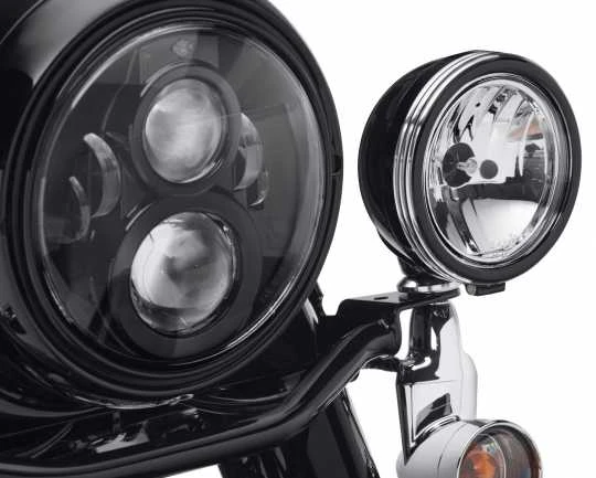 Harley Davidson Defiance Zusatzscheinwerfer Zierringe 4" Schwarz Cut 2 Harley Davidson Defiance Zusatzscheinwerfer Zierringe 4" Schwarz Cut – Bild 2