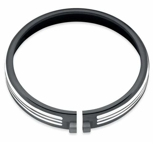 Harley Davidson Defiance Scheinwerfer Zierring 5 3/4" Schwarz Cut 1 Harley Davidson Defiance Scheinwerfer Zierring 5 3/4" Schwarz Cut