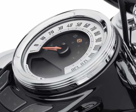 Harley Davidson Defiance Instrumenten Zierring 4" Chrom 2 Harley Davidson Defiance Instrumenten Zierring 4" Chrom – Bild 2