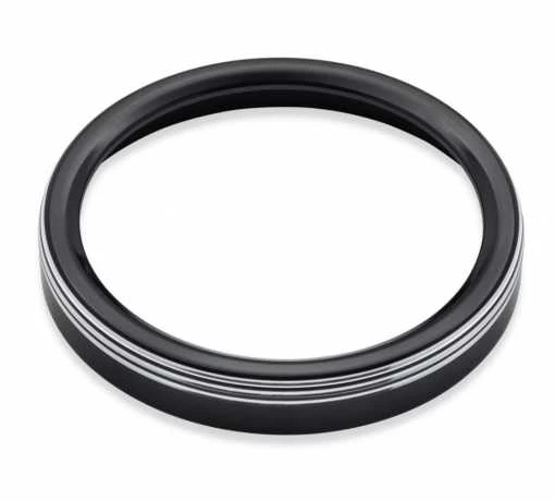 Harley Davidson Defiance Tank Anzeigenblende 5", Schwarz Cut 1 Harley Davidson Defiance Tank Anzeigenblende 5", Schwarz Cut