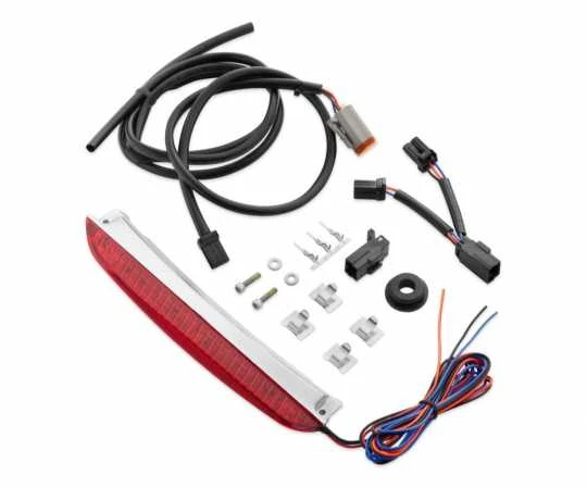 Harley Davidson LED-Beleuchtung Für Air Wing Gepäckträger, Rotes Glas 1 Harley Davidson LED-Beleuchtung Für Air Wing Gepäckträger, Rotes Glas