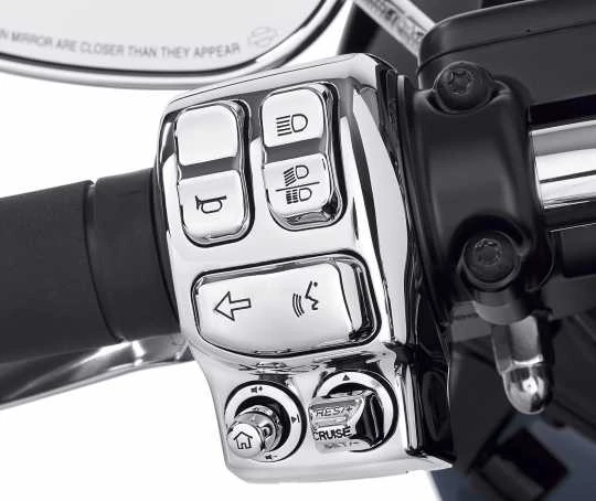 Harley Davidson Schalterkappen-Kit Chrom 2 Harley Davidson Schalterkappen-Kit Chrom – Bild 2