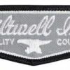 Biltwell Aufnäher Shield Grau, Schwarz & Weiß
