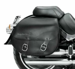 Harley Davidson Abnehmbare Leder-Satteltaschen Glatt