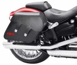 Harley Davidson Abnehmbare Ledersatteltaschen Smooth, Schwarz -Sportster Meister Verkaufsgeschäft 90200816 2