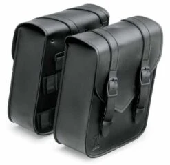 Harley Davidson Standard Line Throw-Over Satteltaschen Kompakt, Schwarz