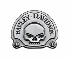 Harley Davidson Dekoratives Skull Medaillon Antiknickel 92 X 76mm