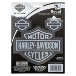 Harley-Davidson Aufkleber Set Chroma Etched Chrome