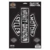 Harley-Davidson Aufkleber Embossed Bar & Shield Chrom