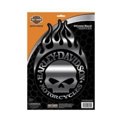 Harley-Davidson Aufkleber Willie G Skull & Flames