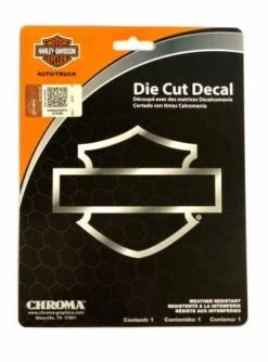 Harley-Davidson Chrome Silhouette Bar & Shield Die Cutz Decal