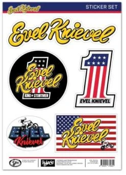 Evel Knievel Aufkleber Set